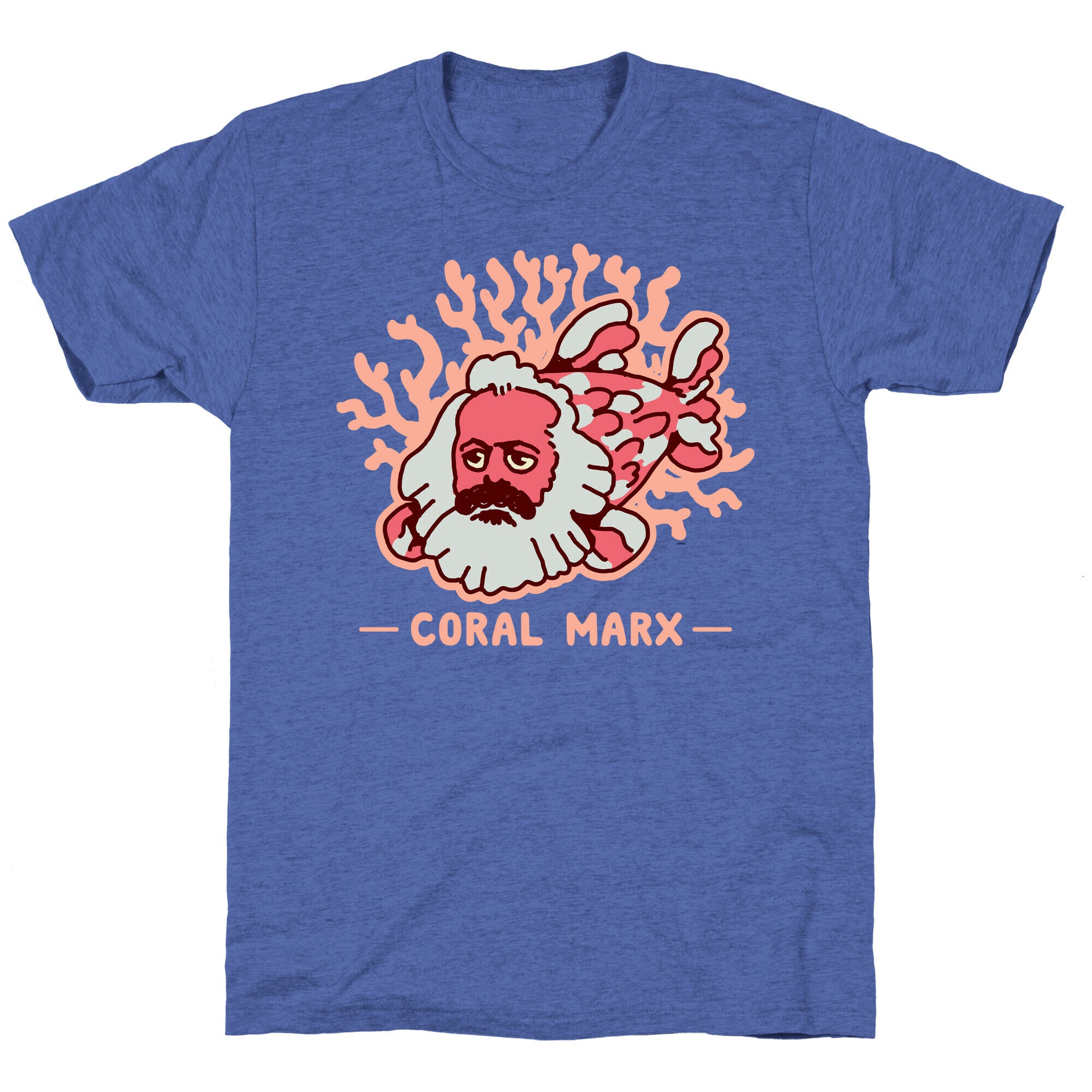 Coral Marx Unisex Triblend Tee